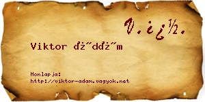 Viktor Ádám névjegykártya